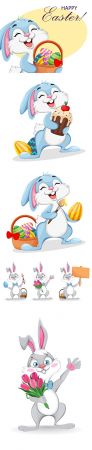 Happy Easter Funny Cartoon Rabbit Pack