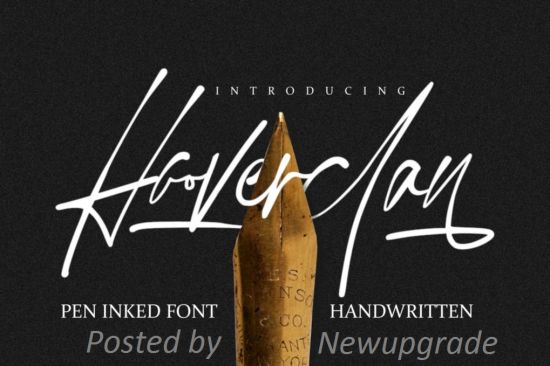 Hooverclan   Pen Inked Handwritten Font