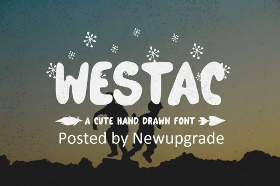 Westac   A Cute Hand Drawn Font