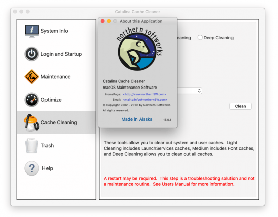 Catalina Cache Cleaner 15.0.1 macOS