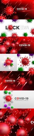 Covid coronavirus 3d background illustration design