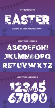 Easter Silhouette Font