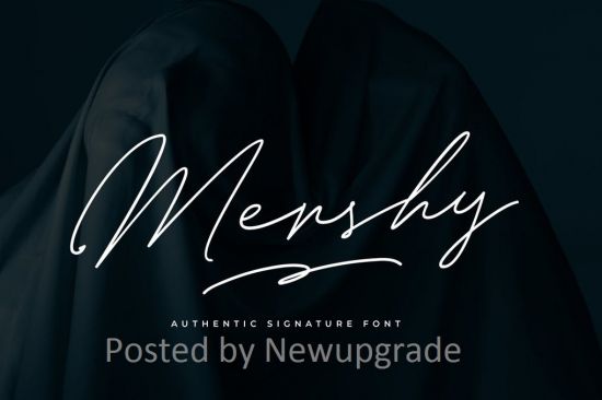 Mershy Signature Font