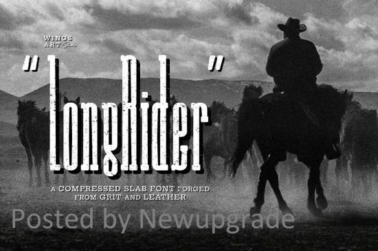 Creativemarket   Long Rider   The Cowboy Font 4605055