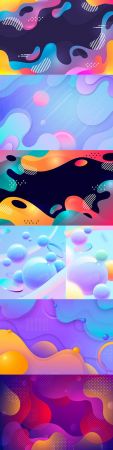 Colorful wavy background gradient abstract design 4