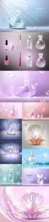 Realistic Style Perfume Glass Bottle