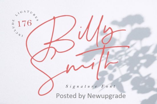 Billy Smith   Signature Font MS