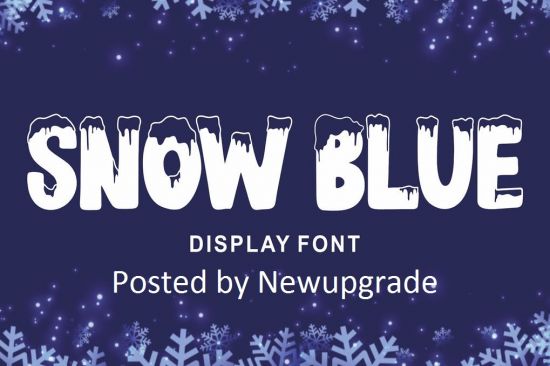 Snow Blue   Display Font