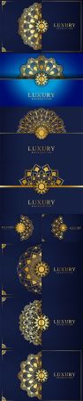Luxury Mandala with Golden Arabesque Arabic Islamic Style