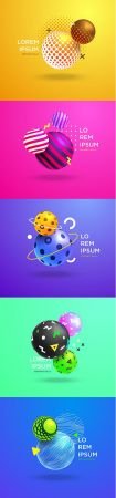 3D Colorful Balls Background