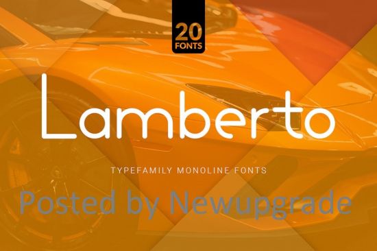 Lamberto   20 Monoline Fonts
