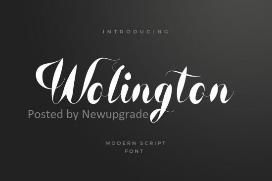 Wolington Script Sans Font