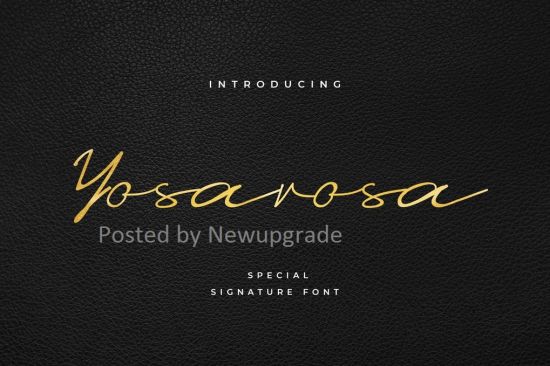 Yosarosa Classic Signature Font