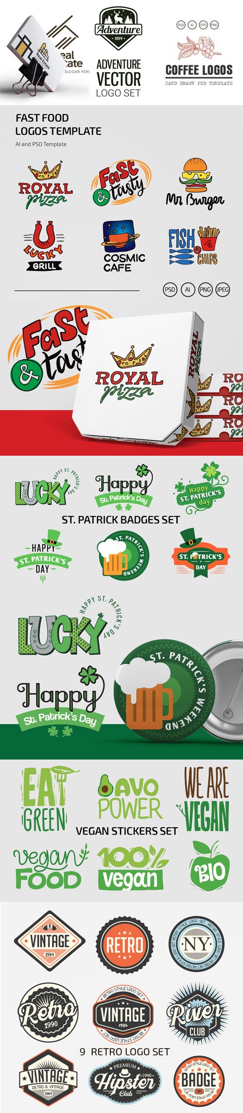 Vector Collection of Logos, Badges and Stickers