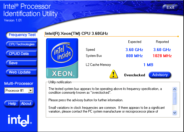 intel processor identification utility windows 10 64 bit