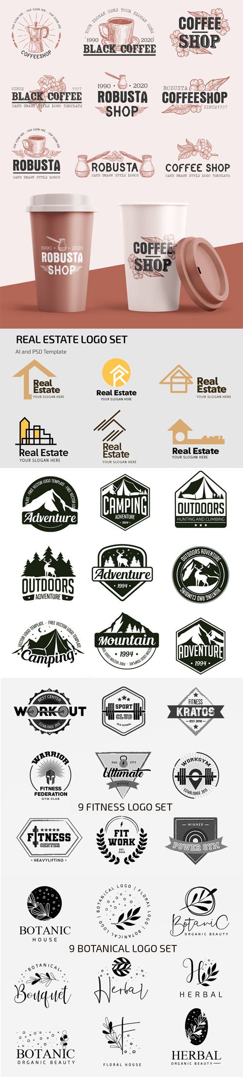 Vector Collection of Logos, Badges and Stickers