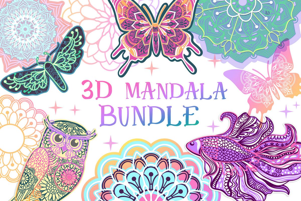Download 3D Mandala Bundle | 3D Papercut SVG - 537299 - SoftArchive
