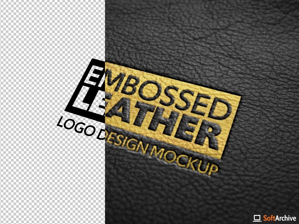 Download Download Embossed Leather Logo Design Mockup 341439451 - SoftArchive
