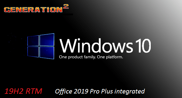Windows 10 Pro 19H2 1909.18363.815 X64 incl. Office 2016 Integrated April 2020