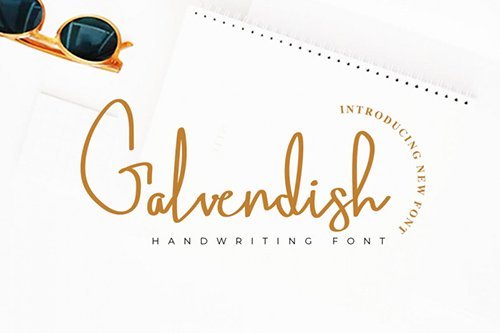 Galvendish Handwritten Script Font