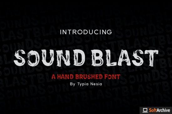 SoundBlast   Brush Font