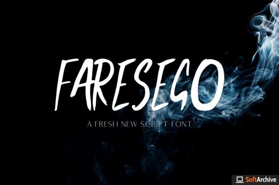 Faresego Script Typeface Font