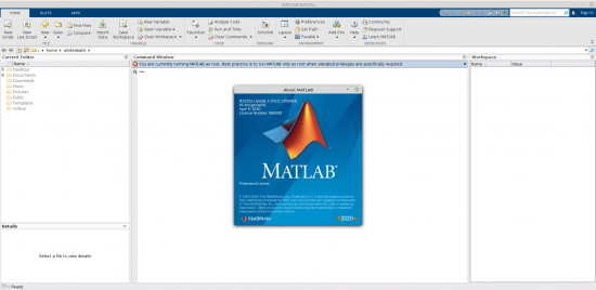 MathWorks MATLAB R2020a v9.8.0.1359463 Update 1 Only (x64) Linux
