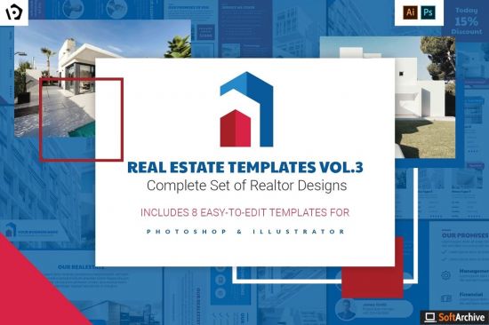 Creativemarket   Real Estate Templates Pack Vol.3 4410440