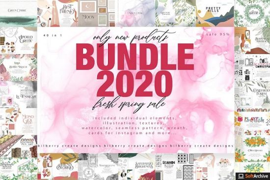 Creativemarket   BUNDLE 2020 new 40 in 1 products 4755888
