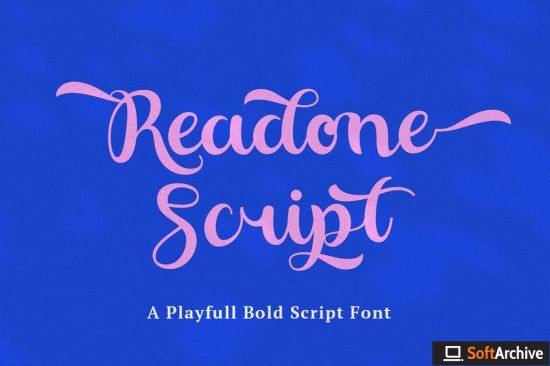 Readone Script   Playful Bold Script