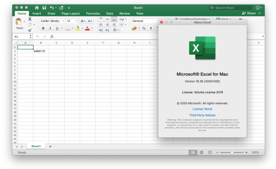 Microsoft Office 2019 for Mac 16.36 VL Multilingual