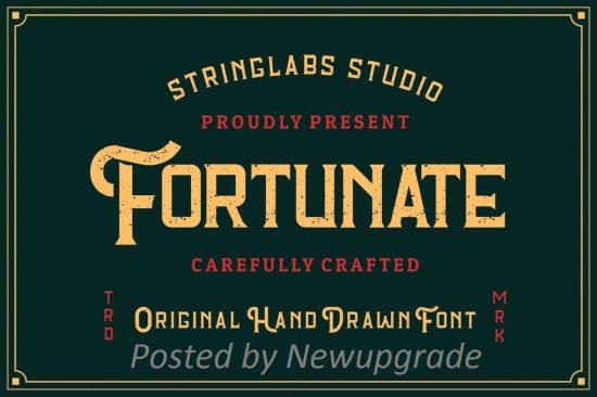 Creativemarket   Fortunate   Original Hand Drawn Font 4645619