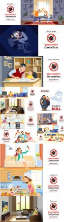 Coronavirus Quarantine Motivational Poster Positive Stay Home