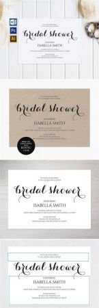 CreativeMarket - Bridal Shower Invitation Wpc 130 1550425