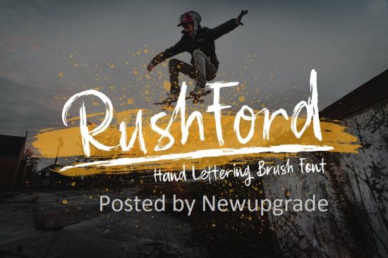 RushFord   Brush Lettering Font