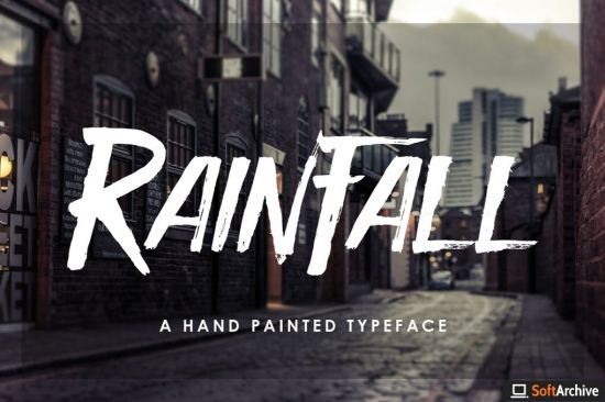 Rain Fall Font
