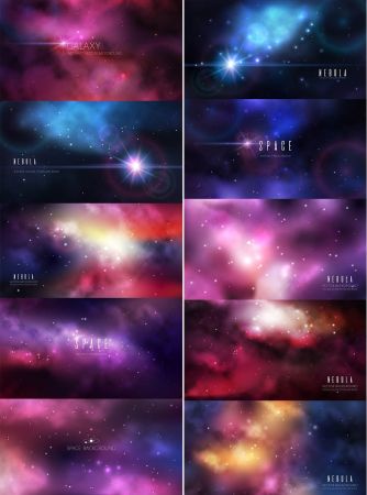 Space Universe Background Set