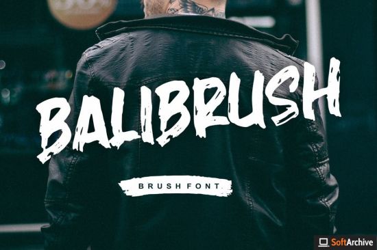 Balibrush   Rough Marker Font