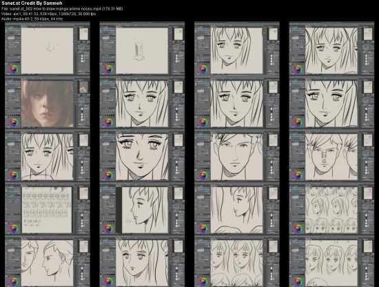 How to Draw Manga Faces and Hair
