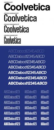Coolvetica Sans Serif Font [4 Weights]