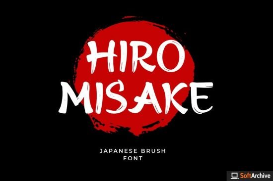 Hiro Misake Brush Japanese Font