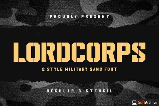 Lordcorps   Military Sans Font