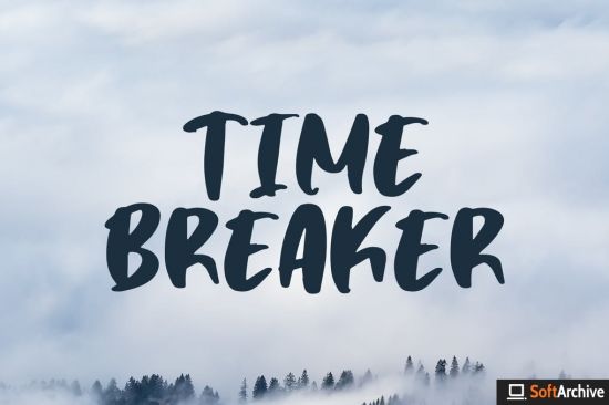 Time Breaker   Bold Matte Brush Font