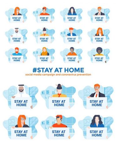 Stay at home awareness social media campaign