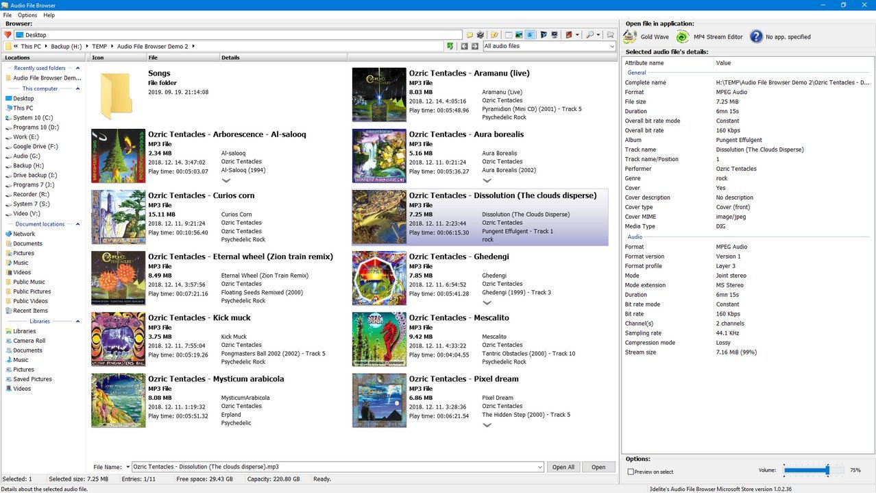 download the new for apple 3delite Audio File Browser 1.0.45.74