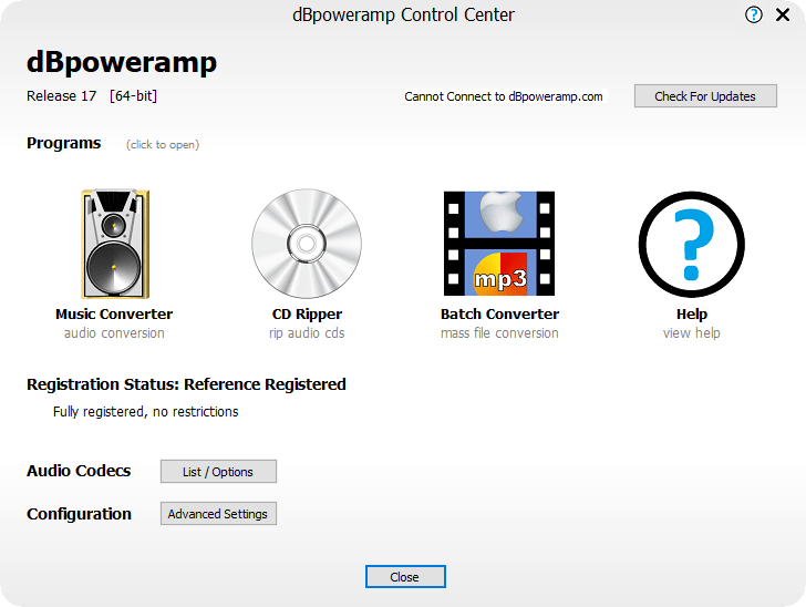 dBpoweramp Music Converter 2023.06.15 instaling