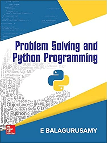 Download Problem Solving and Python Programming by E. Balagurusamy