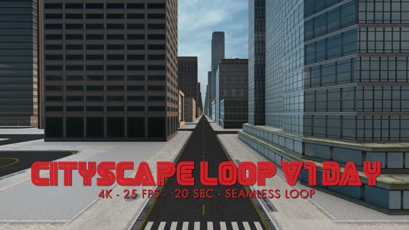 DesignOptimal Videohive Cityscape Loop 1 Day 4k 18601815