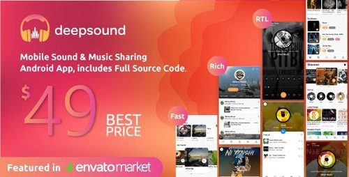 DesignOptimal CodeCanyon DeepSound Android v1 4 Mobile Sound Music Sharing Platform Mobile Android Application 23697663