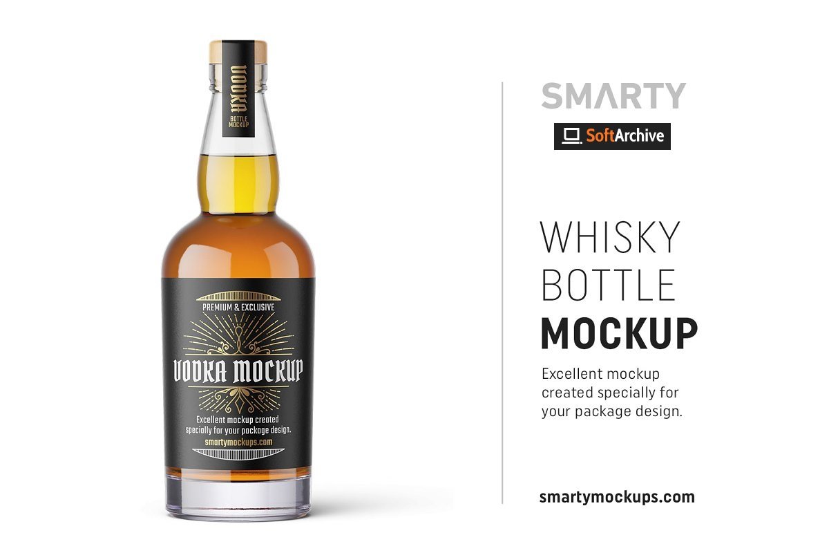 Download Download Creativemarket - Whisky bottle mockup 4850024 ...